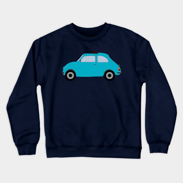 fiat 500 Crewneck Sweatshirt by seem illustrations 